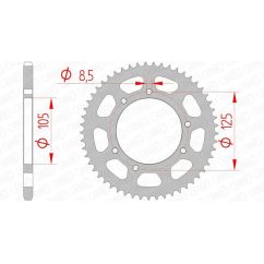Kit chaîne AFAM A420M 11/52 - couronne standard Kit chaîne AFAM A420M 11/52 - couronne standard