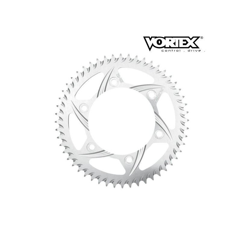 Couronne VORTEX pour jante Kosman - Mitchell - RC Component - Argent - Dim : 76.2x63.5x11.1x8 - Pas de 520 (ref:801A)