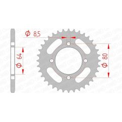 Kit chaîne AFAM 420R1 14/32/94 - couronne standard