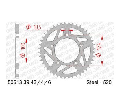 Kit chaîne AFAM 520XHR2 15/42-110 - couronne standard