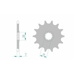 Kit chaîne AFAM 420R1 11/58-136