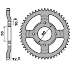 Pignon PBR acier standard - 520