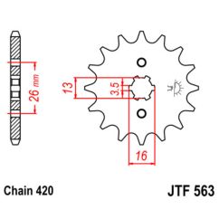 Pignon JT SPROCKETS acier standard - 420
