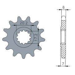 Pignon TECNIUM acier standard - 420