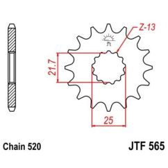 Pignon JT SPROCKETS acier anti-bruit - 520