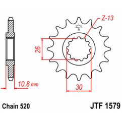 Pignon JT SPROCKETS acier standard - 520