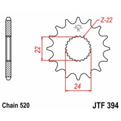 Pignon JT SPROCKETS acier standard - 520