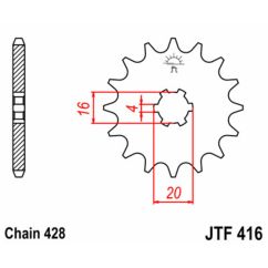 Pignon JT SPROCKETS acier standard - 428