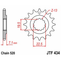 Pignon JT SPROCKETS acier standard - 520
