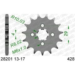 Pignon AFAM acier standard - 428