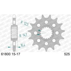 Pignon AFAM acier anti-bruit - 525