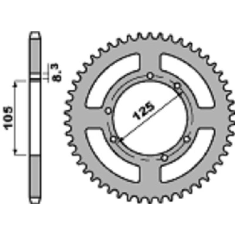 Couronne PBR alu standard - 428