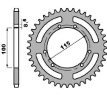 Couronne PBR acier standard - 420