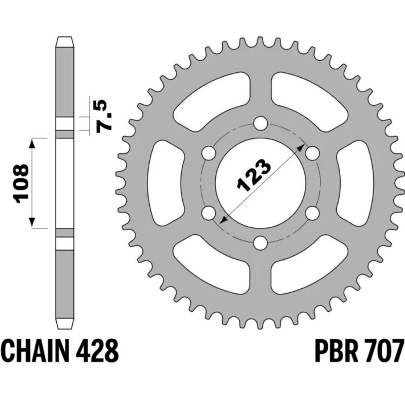 Couronne PBR acier standard - 428