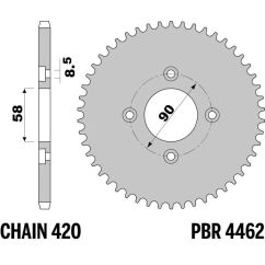 Couronne PBR acier standard - 420