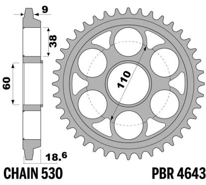 Couronne PBR alu renforcé - 530