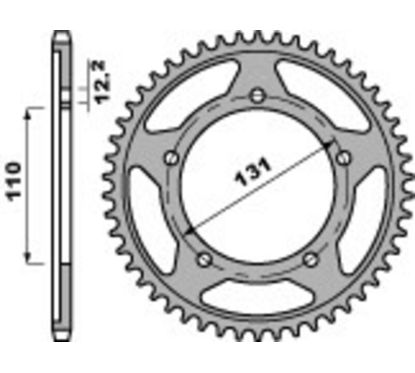 Couronne PBR alu standard - 525