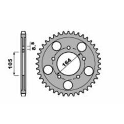 Couronne PBR acier standard - 525