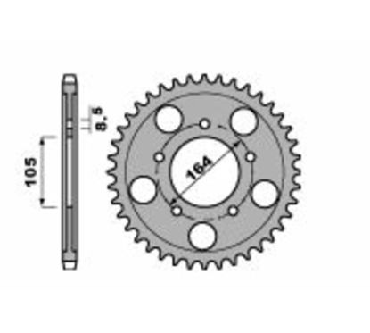 Couronne PBR acier standard - 525