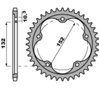 Couronne PBR alu renforcé - 525