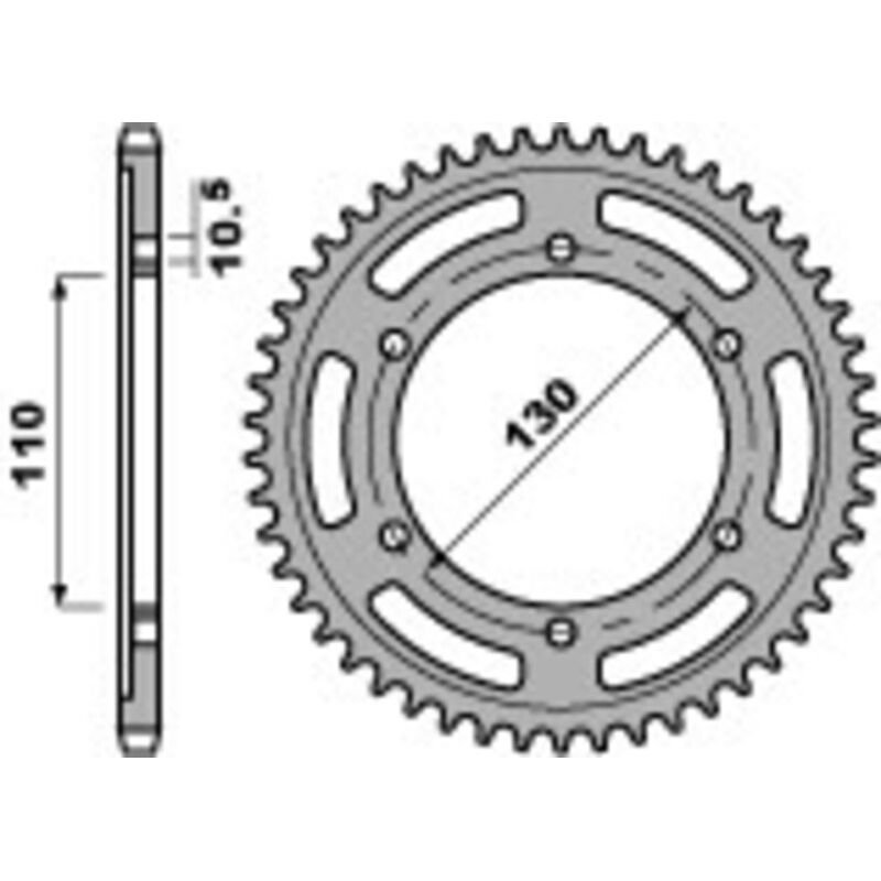 Couronne PBR alu standard - 525