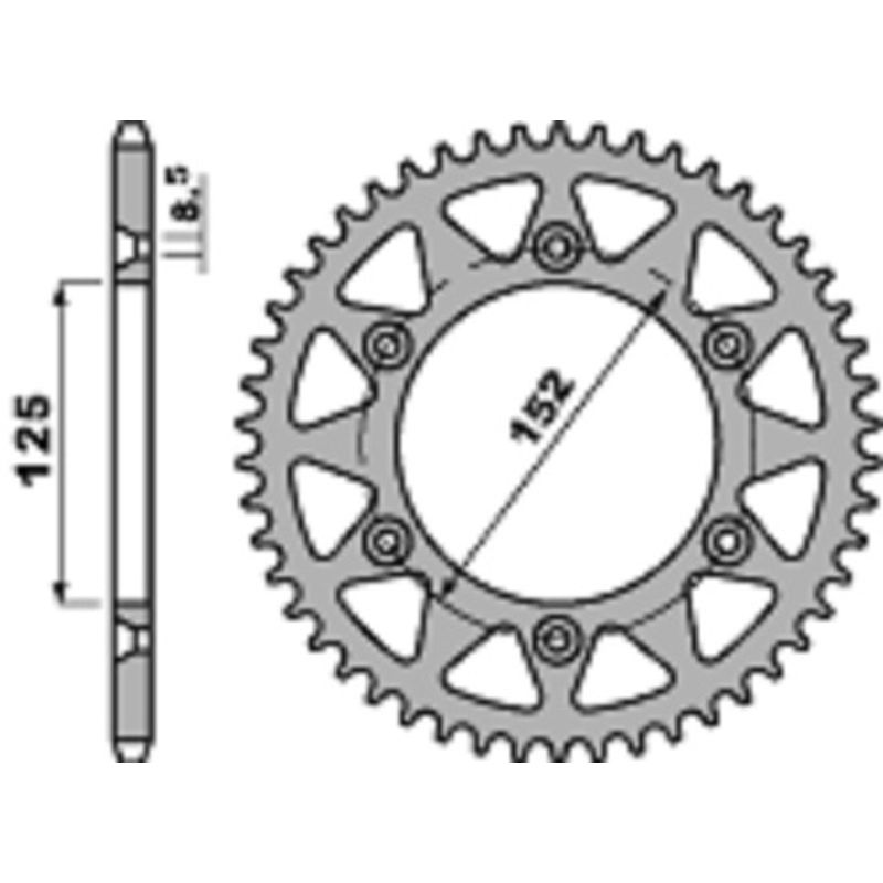 Couronne PBR alu standard - 428