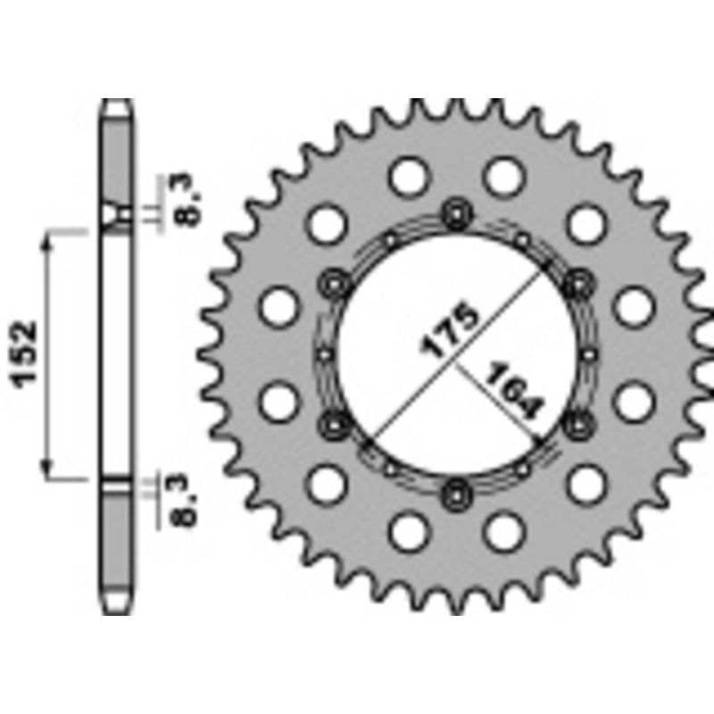 Couronne PBR acier standard - 520
