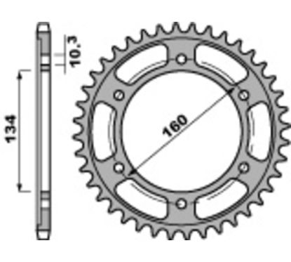 Couronne PBR acier standard - 525