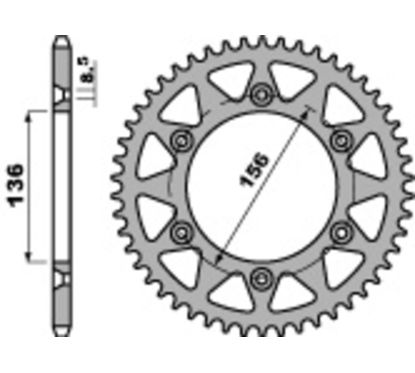 Couronne PBR alu standard - 520