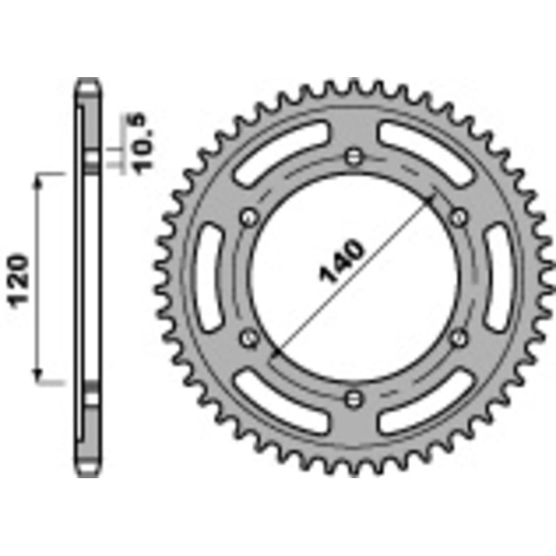 Couronne PBR acier standard - 530