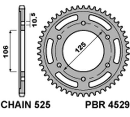 Couronne PBR acier standard - 525