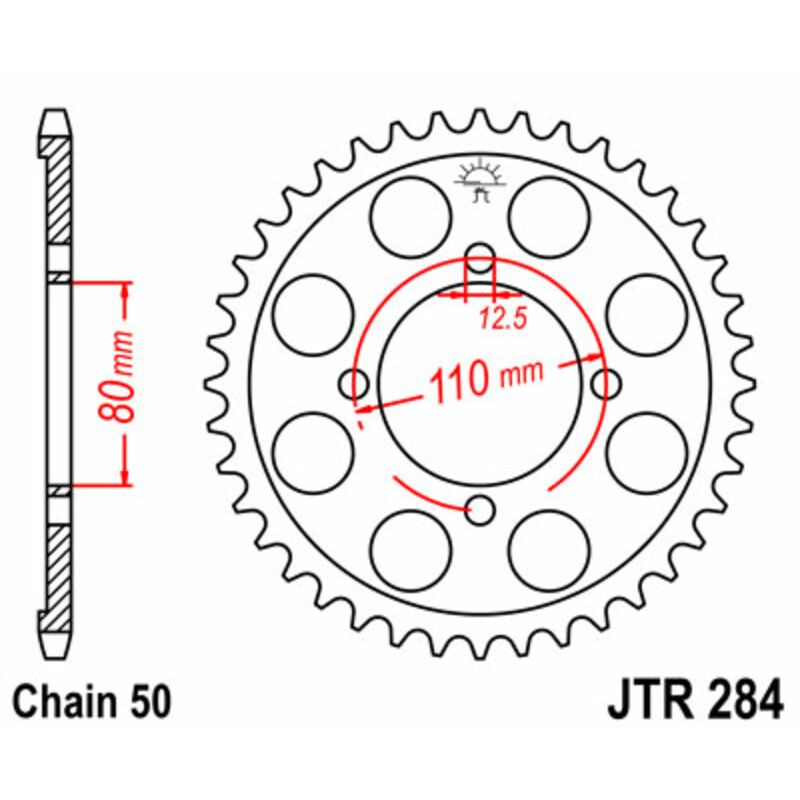 Couronne JT SPROCKETS Acier Standard - 530