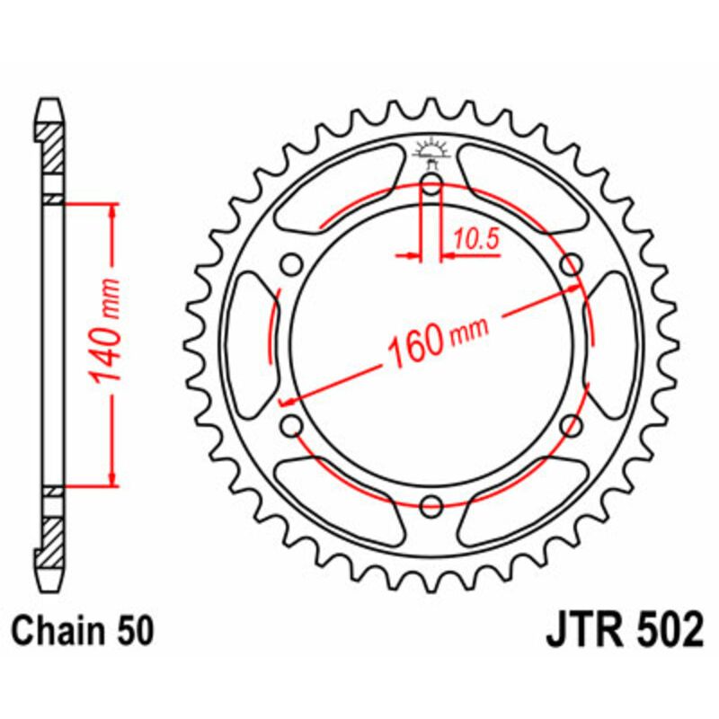 Couronne JT SPROCKETS Acier Standard - 530 Couronne JT SPROCKETS Acier Standard - 530