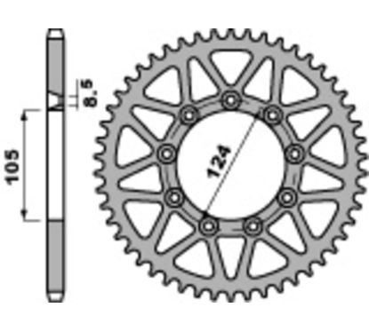 Couronne PBR acier standard - 520
