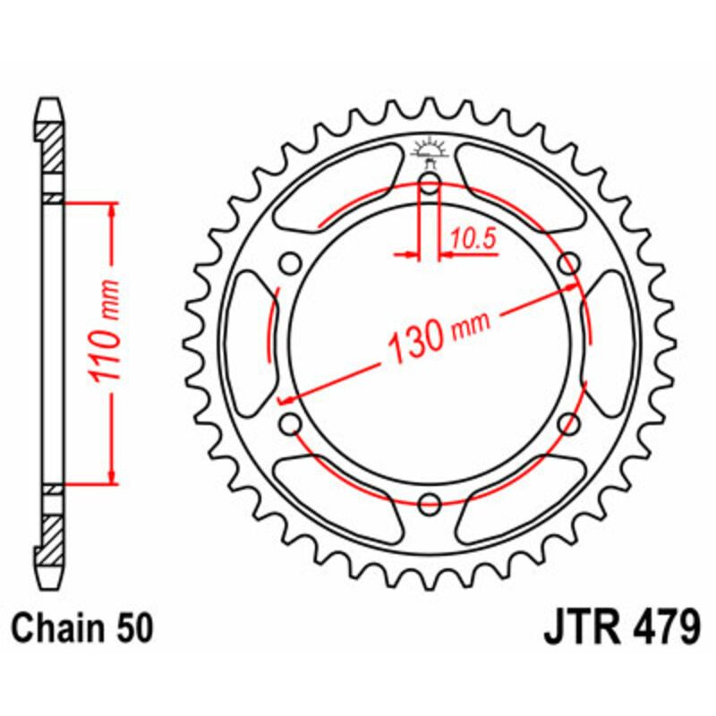 Couronne JT SPROCKETS Acier Standard - 530 Couronne JT SPROCKETS Acier Standard - 530