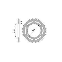 Couronne PBR alu standard - 420
