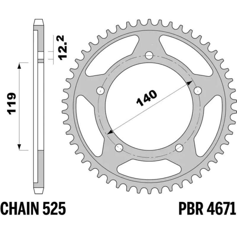 Couronne PBR acier renforcé - 525