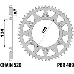 Couronne PBR acier standard - 520