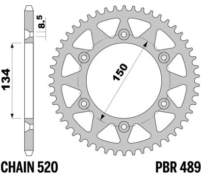 Couronne PBR acier standard - 520