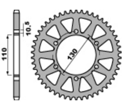 Couronne PBR acier standard - 520