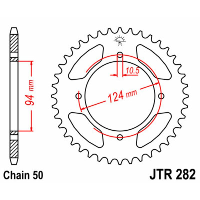 Couronne JT SPROCKETS Acier Standard - 530 Couronne JT SPROCKETS Acier Standard - 530