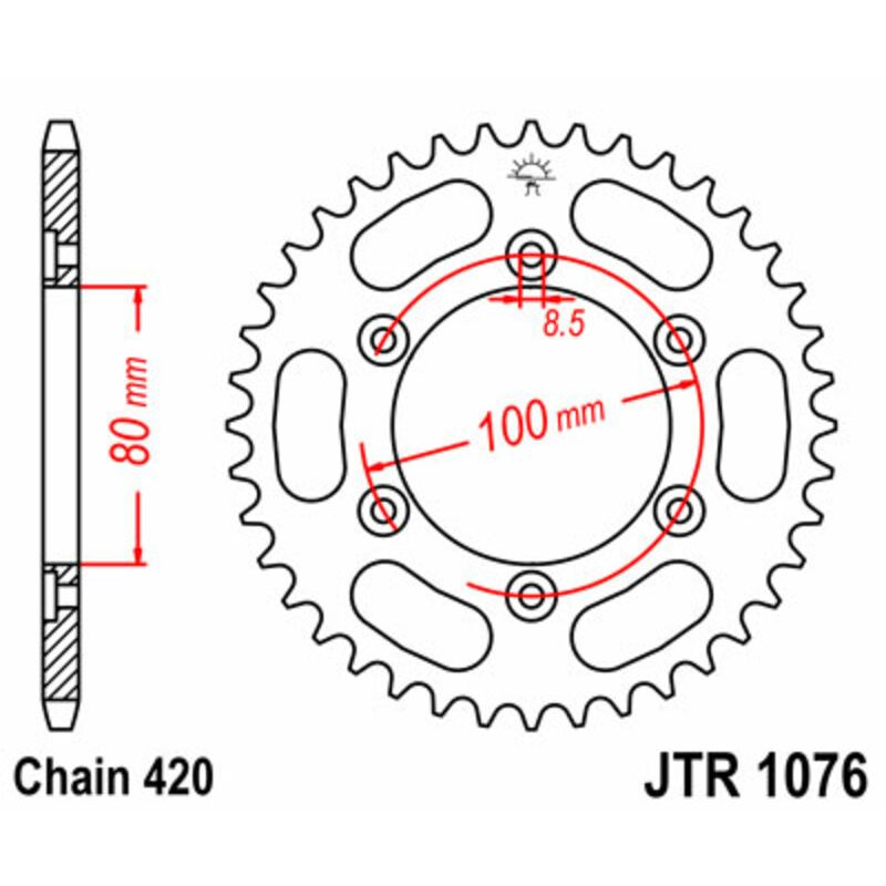 Couronne JT SPROCKETS Acier Standard - 420 Couronne JT SPROCKETS Acier Standard - 420