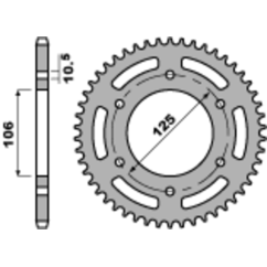 Couronne PBR acier standard - 520
