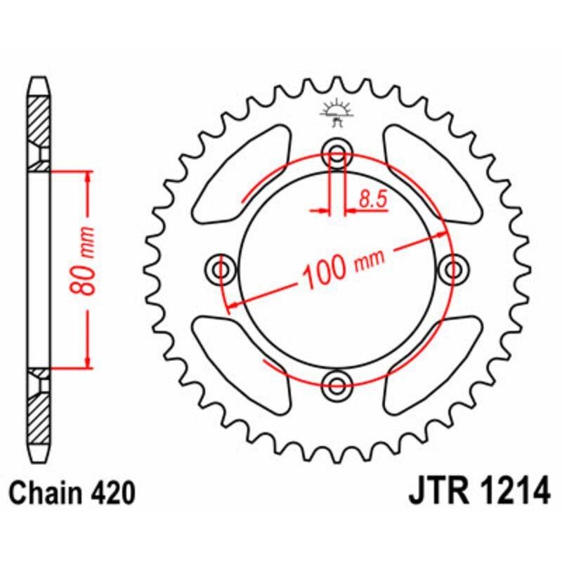Couronne JT SPROCKETS Acier Standard - 420 Couronne JT SPROCKETS Acier Standard - 420