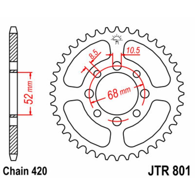 Couronne JT SPROCKETS Acier Standard - 420 Couronne JT SPROCKETS Acier Standard - 420