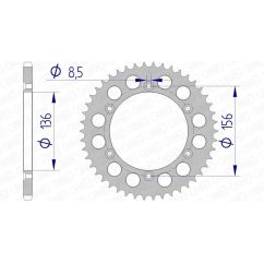 Couronne AFAM alu standard - 520