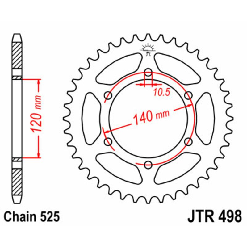 Couronne JT SPROCKETS Acier Standard - 525 Couronne JT SPROCKETS Acier Standard - 525