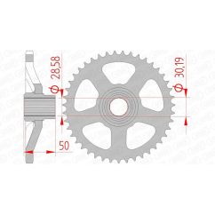 Couronne AFAM acier standard - 415