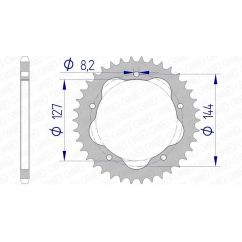 Couronne AFAM Aluminium Standard - 520 - Nécessite un porte couronne AFAM