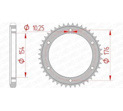 Couronne AFAM acier standard - 530
